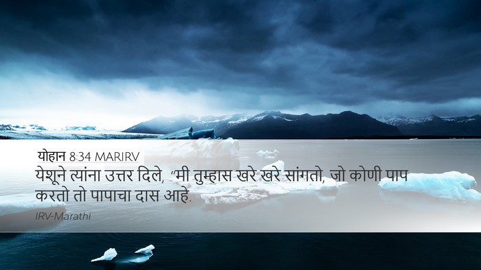 योहान 8:34 MARIRV Bible Verse Image