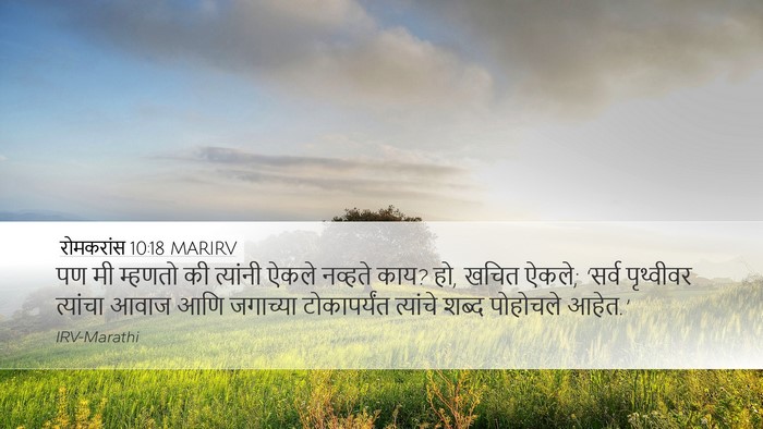रोमकरांस 10:18 MARIRV Bible Verse Image
