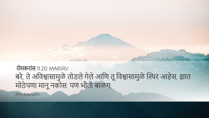 रोमकरांस 11:20 MARIRV Bible Verse Image