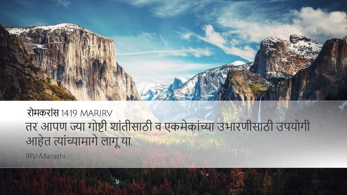 रोमकरांस 14:19 MARIRV Bible Verse Image