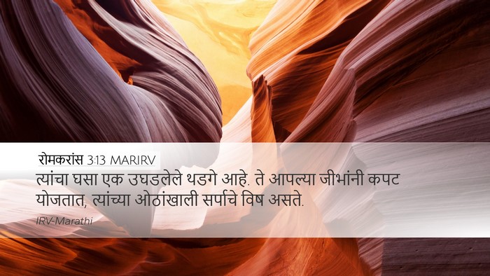रोमकरांस 3:13 MARIRV Bible Verse Image