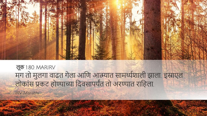 लूक 1:80 MARIRV Bible Verse Image