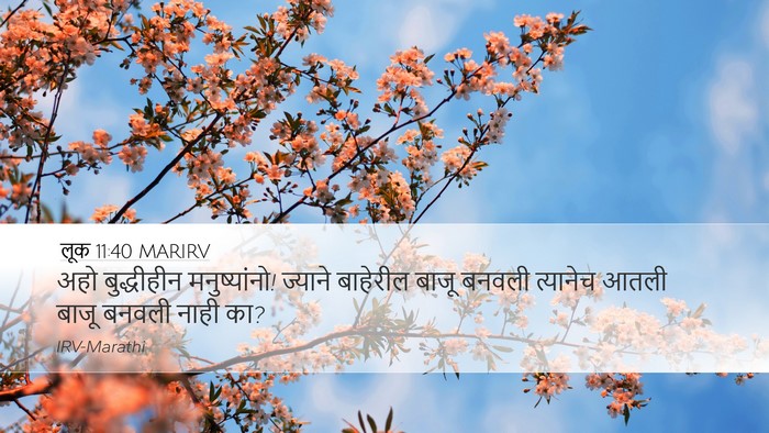 लूक 11:40 MARIRV Bible Verse Image