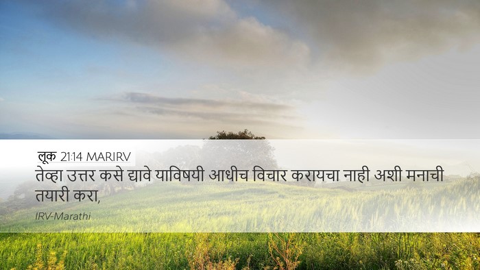 लूक 21:14 MARIRV Bible Verse Image