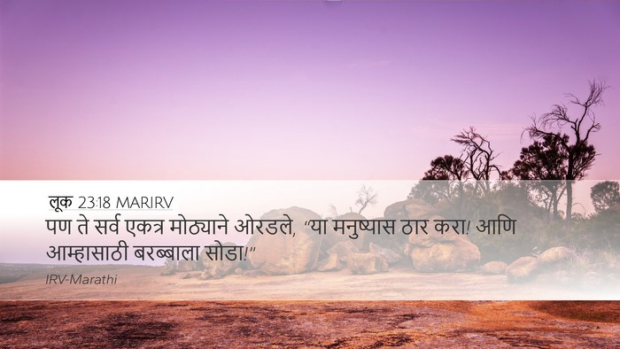 लूक 23:18 MARIRV Bible Verse Image