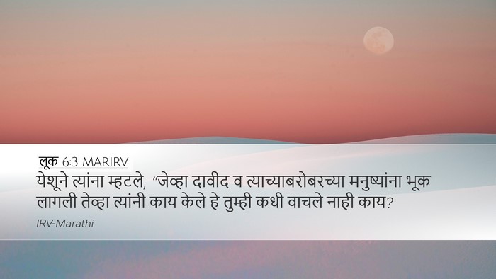 लूक 6:3 MARIRV Bible Verse Image