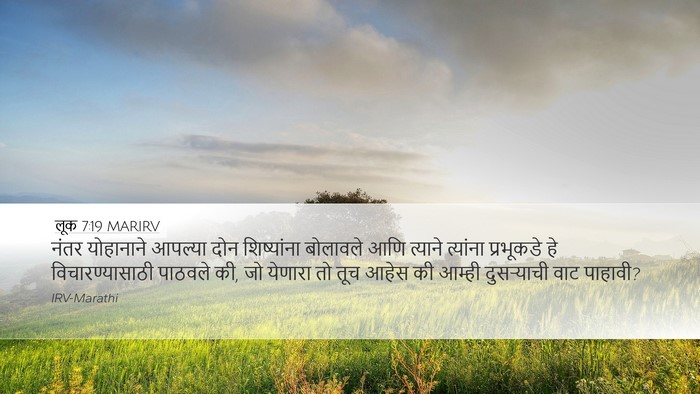 लूक 7:19 MARIRV Bible Verse Image