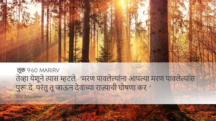 लूक 9:60 MARIRV Bible Verse Image