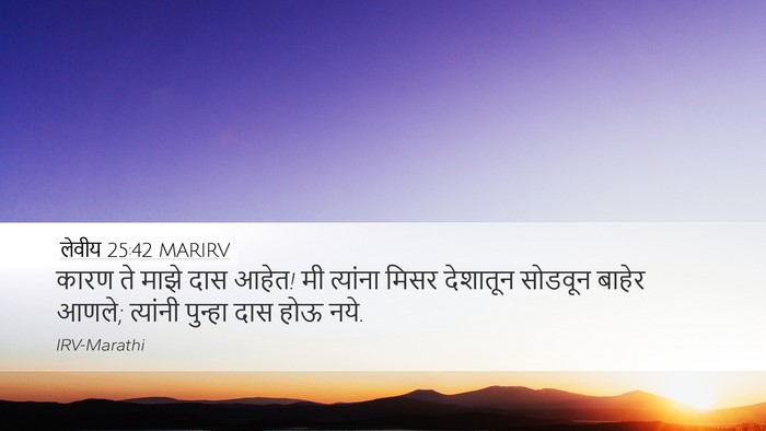 लेवीय 25:42 MARIRV Bible Verse Image