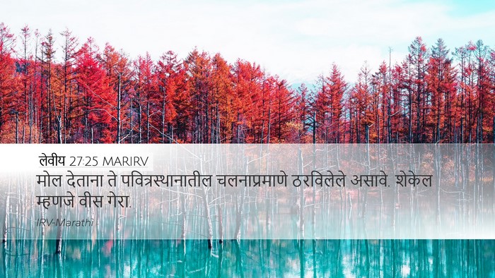 लेवीय 27:25 MARIRV Bible Verse Image
