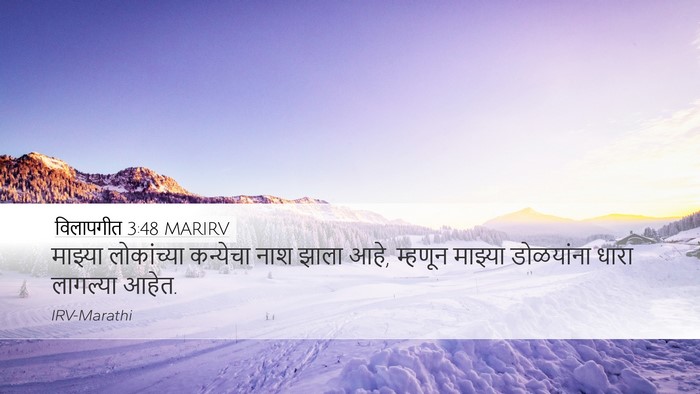 विलापगीत 3:48 MARIRV Bible Verse Image