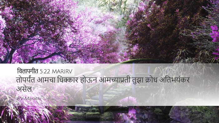 विलापगीत 5:22 MARIRV Bible Verse Image