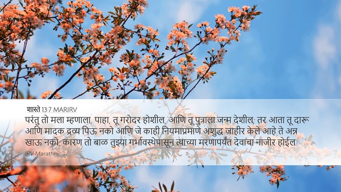 शास्ते 13:7 MARIRV Bible Verse Image