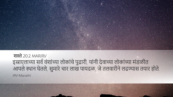 शास्ते 20:2 MARIRV Bible Verse Image