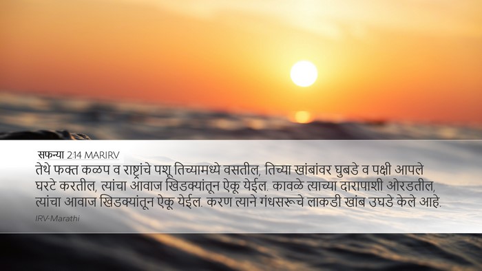 सफन्या 2:14 MARIRV Bible Verse Image