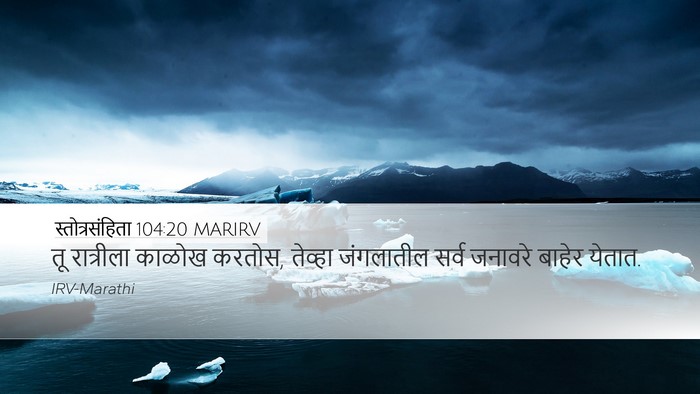 स्तोत्रसंहिता 104:20 MARIRV Bible Verse Image