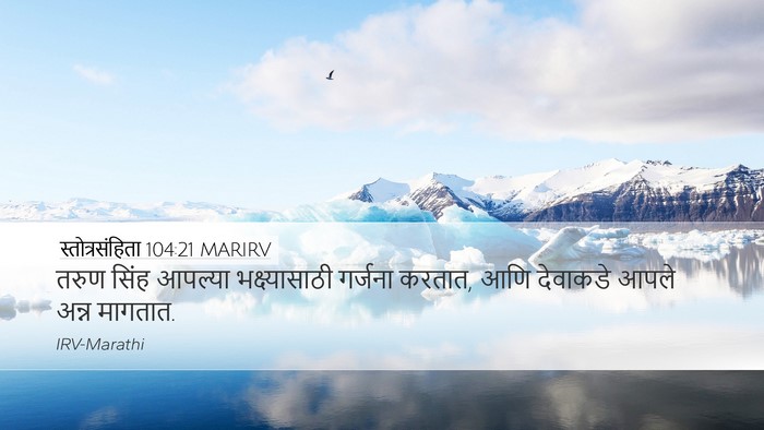 स्तोत्रसंहिता 104:21 MARIRV Desktop Wallpaper - तरुण सिंह आपल्या - Desktop Bible Verse Wallpaper