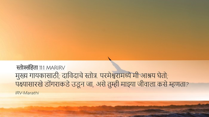 स्तोत्रसंहिता 11:1 MARIRV Bible Verse Image