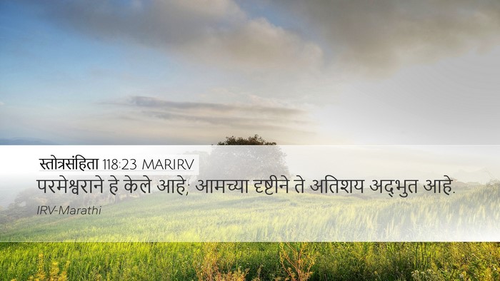 स्तोत्रसंहिता 118:23 MARIRV Desktop Wallpaper - परमेश्वराने हे - Desktop Bible Verse Wallpaper