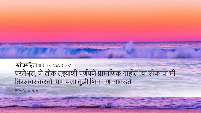 स्तोत्रसंहिता 119:113 MARIRV Desktop Wallpaper - परमेश्वरा, जे लोक - Desktop Bible Verse Wallpaper
