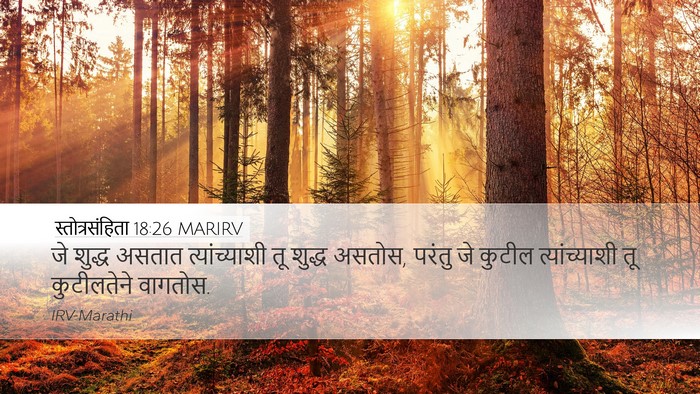 स्तोत्रसंहिता 18:26 MARIRV Desktop Wallpaper - जे शुद्ध असतात - Desktop Bible Verse Wallpaper