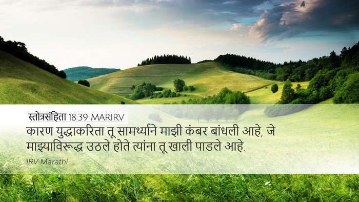 स्तोत्रसंहिता 18:39 MARIRV Bible Verse Image