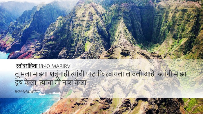 स्तोत्रसंहिता 18:40 MARIRV Bible Verse Image