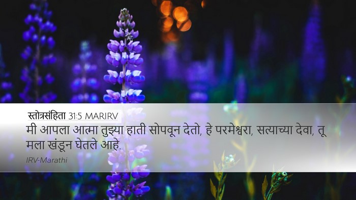 स्तोत्रसंहिता 31:5 MARIRV Bible Verse Image