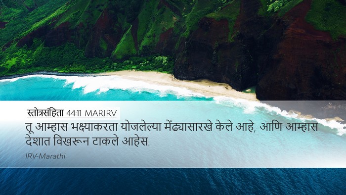 स्तोत्रसंहिता 44:11 MARIRV Bible Verse Image