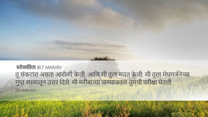 स्तोत्रसंहिता 81:7 MARIRV Desktop Wallpaper - तू संकटात असता - Desktop Bible Verse Wallpaper