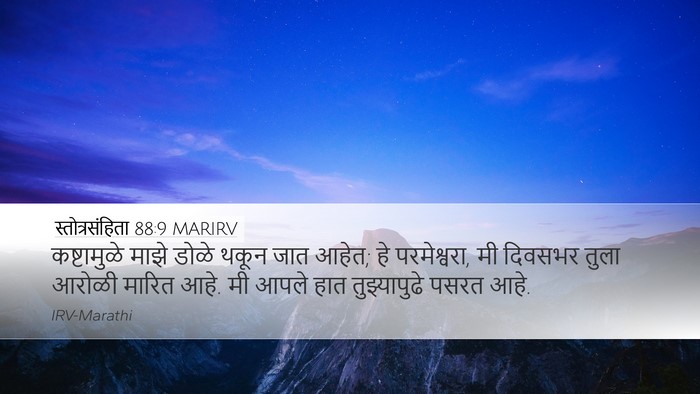 स्तोत्रसंहिता 88:9 MARIRV Bible Verse Image