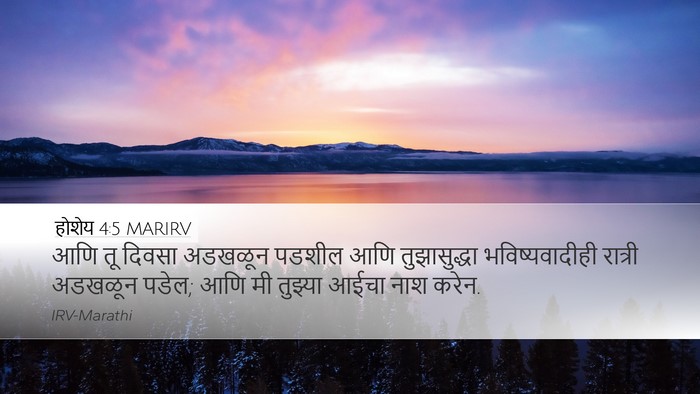 होशेय 4:5 MARIRV Bible Verse Image