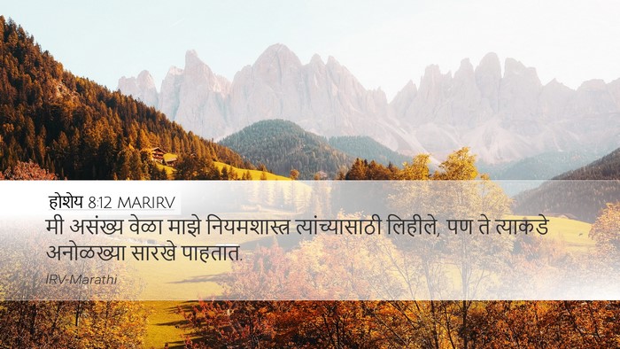 होशेय 8:12 MARIRV Bible Verse Image