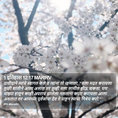 1 इतिहास 12:17 MARIRV Bible Verse Image
