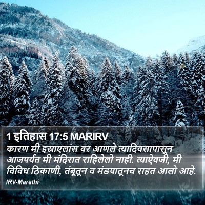 1 इतिहास 17:5 MARIRV Bible Verse Image