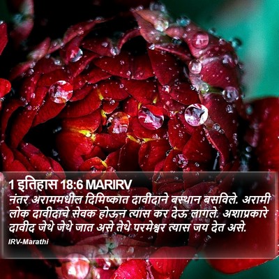 1 इतिहास 18:6 MARIRV Bible Verse Image