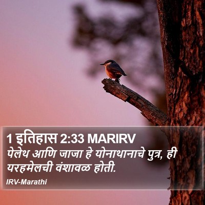 1 इतिहास 2:33 MARIRV Bible Verse Image