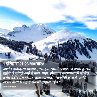 1 इतिहास 21:23 MARIRV Bible Verse Image