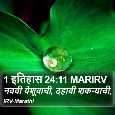 1 इतिहास 24:11 MARIRV Bible Verse Image