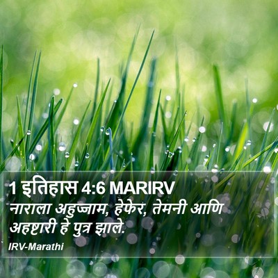 1 इतिहास 4:6 MARIRV Bible Verse Image