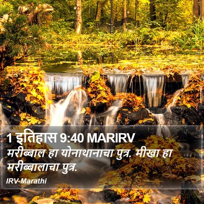 1 इतिहास 9:40 MARIRV Bible Verse Image