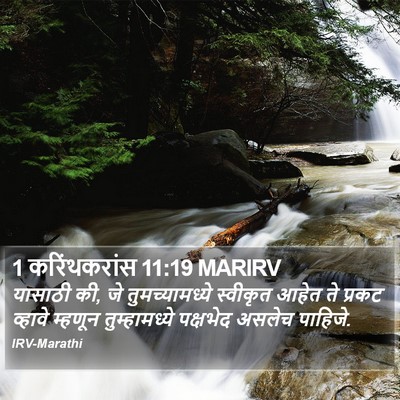1 करिंथकरांस 11:19 MARIRV Bible Verse Image