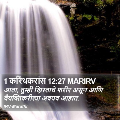 1 करिंथकरांस 12:27 MARIRV Bible Verse Image