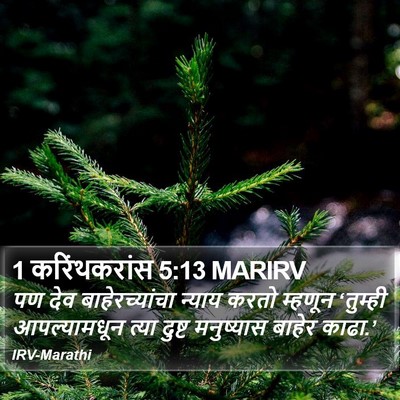 1 करिंथकरांस 5:13 MARIRV Bible Verse Image