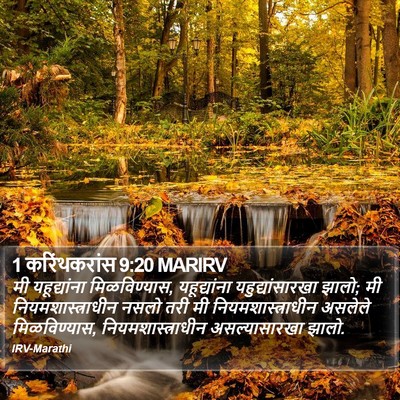 1 करिंथकरांस 9:20 MARIRV Bible Verse Image