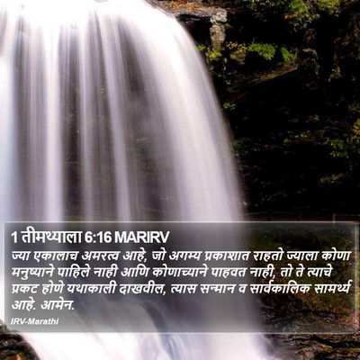 1 तीमथ्याला 6:16 MARIRV Bible Verse Image