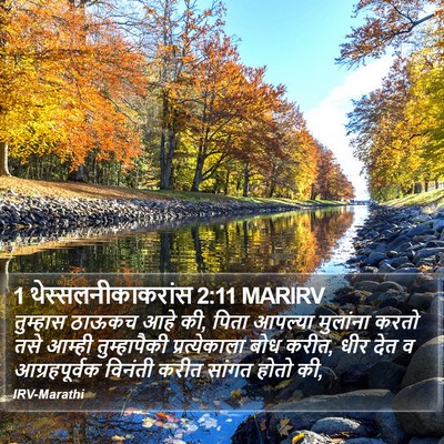 1 थेस्सलनीकाकरांस 2:11 MARIRV Bible Verse Image