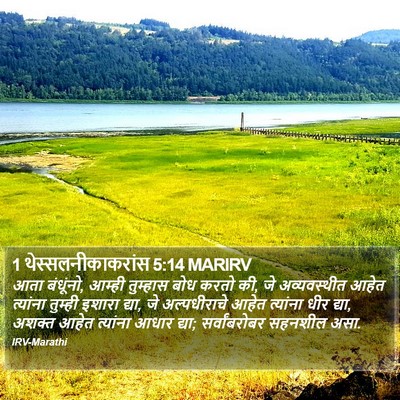 1 थेस्सलनीकाकरांस 5:14 MARIRV Bible Verse Image