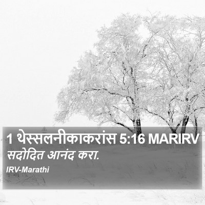 1 थेस्सलनीकाकरांस 5:16 MARIRV Bible Verse Image