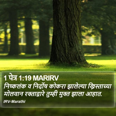 1 पेत्र 1:19 MARIRV Bible Verse Image